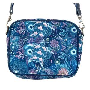 Sakroots Women's Paisley Print Cross Body Bag Blue Pink